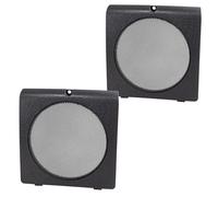 tomzz Audio 2857-015 Bolsillo de la Puerta de la Parrilla del Altavoz Compatible con VW Golf 2 II Jetta 2 II Negro