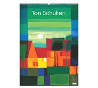 Ton Schulten 2027: Kunstkalender 50x70 cm mit farbenstarken Landschaftsmosaiken und sprachneutralem Kalendarium