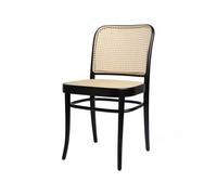 TON Silla Ton no.811 ratán Barniz negro B123-asiento ratán New Rotting