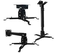 Tonalee Soporte para proyector de pared o techo con altura ajustable y brazos extensibles para proyector de hogar y oficina