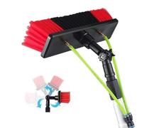TONAUA Water Fed Pole Telescopic Window Cleaner Kit, Conservatory Roof Cleaner/Water Fed Extendable Brush/Window Clean Kit Roof Cleaning Tools with 20m Water Supply Hose, 3~12m Rod/30cm Brush