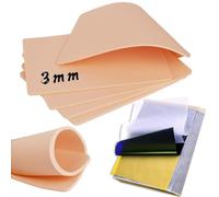 TONBAO 3MM Tattoo Practice Skin with Transfer Paper - 5 unidades de piel de práctica de 3 mm de grosor con 20 papeles para tatuajes, 25 unidades, con kit de papel de transferencia