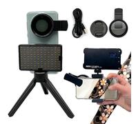 TONBAO Kit de 120 luces LED para tatuajes con filtro CPL y pinzas dobles, iluminación continua para fotografía de tatuaje, arte corporal y fotografía de detalles (incluye trípode, CRI>95, 3000 mAh)