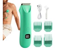Tondeuse À Poils Du Corps - 14x3,7 Cm Soin Personnel Électrique | Avec Affichage Numérique Tondeuse Masculine USB Pour Zones Intimes, Pubis, Aisselles, Poitrine, Bras, Jambes, Rasage Silencieux