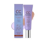Tone-Evening CC Cream - Imprimación facial Factor de protección solar 25, fórmula ligera de 15 ml, cosmético para aclarar la piel, maquillaje de belleza, uso diario, citas,