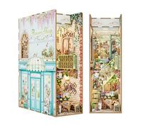 Tonecheer DIY Book Nook 3D Rompecabezas de Madera para Adultos, casa en Miniatura con luz Booknook, Juego de Manualidades, Regalos Personalizados para Mujeres y Hombres (Tienda de Flores)
