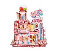 Tonecheer Puzzle de Madera 3D para Adultos, Kit de construcción con música, componentes móviles y Estructura de transmisión, Regalo Ideal(Taller de Dulces)