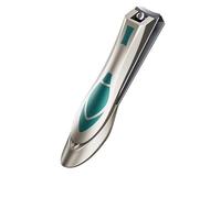 TONECY Cortaúñas antisalpicaduras de acero inoxidable cortaúñas afiladas tijeras de uñas duras pedicura grande herramientas de manicura de boca oblicua (color : grande plano)