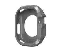 TONECY Funda de TPU para Apple Watch Ultra Case 49mm 45mm 41mm 44mm 40mm 42mm Protector de parachoques para iWatch Series SE 8 Ultra 7 6 5 4 3 49 (color: gris, tamaño: 49mm)