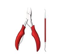 TONECY Juego de 2/4/7 piezas de manicura de uñas encarnadas, herramienta de pedicura para eliminar uñas encarnadas (2 unidades, rojo)