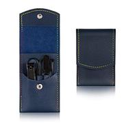 TONECY Juego de 4-16 cortadores de uñas de acero inoxidable con bolsa plegable, kit de cortador de manicura, tijeras, herramientas de belleza de maquillaje (verde)