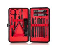 TONECY Juego de cortaúñas de acero inoxidable para cortaúñas profesional de 15-23 piezas Set de herramientas de cortaúñas de aguja portátil para acné (color : 16 piezas)