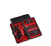 TONECY Juego de manicura de 18 piezas Kit de pedicura profesional portátil de uñas de arte conjunto de herramientas con estuche cortaúñas hombres y mujeres cuidado de uñas