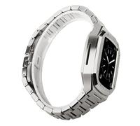 TONECY Kit Mod para Apple Watch Band 45mm 41mm 40mm 44mm Modificación de lujo Metal Steel Case para iWatch Series 8 7 6 SE 5 4 3 (Color: Plata SS, Tamaño: 41 mm o 40 mm)