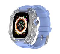 TONECY Para Apple Watch Ultra 49 mm Band Case Series 8 7 6 5 4 SE Band Bracelet Strap Watch Band MOD Kit Cubierta protectora resistente (Color: T, Tamaño: 44/45 mm)