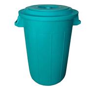 Tonel Universal 70L Verde con Tapa Tonel Lluvia Residuos Basura Contenedor