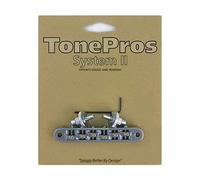 TonePros TP6R C - Puente estándar Tune-O-Matic con ruedas (Saddles pequeños), color cromado