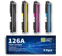 Toner 126A Compatible para HP 126A CE310A CE311A CE312A CE313A para HP LaserJet CP1025nw CP1025 Color LaserJet Pro 100 Color MFP M175A M176n M175nw M177fw M275 (Negro, Cian, Amarillo, Magenta)
