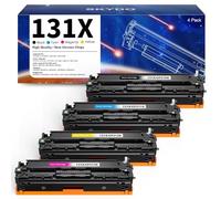 Tóner 131X CF210X Compatible con HP 131A CF210A Tóner 131X CF210X M276n | Para HP CF211X CF212X CF213X para HP Laserjet Pro 200 Color MFP M276nw M276n M251nw M251n CP1525n CP1515n CP1215 (Pack de 4)