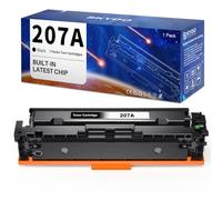 Tóner 207A con Chip Compatible con HP 207A 207X Toner para HP Color LaserJet Pro MFP M283fdw M283fdn M255dw M255nw M282nw, 207A Negro