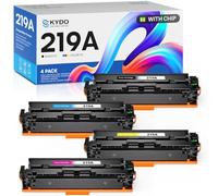 Toner 219A con Chip Compatible con HP 219A W2190A Toner para HP Color LaserJet Pro MFP 3302FDW 3302SDW 3202DW 3202DN 3302FDN 3302FDWG 3302SDWG 3302FDNG, Toner W2190A W2191A W2192A W2193A,4 Pack