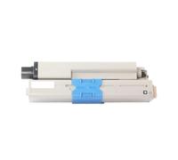 Tóner 46508712, Compatible con Oki, Cartucho de Color C332dn | Cartucho de tóner de color 46508709 46508710 46508711 46508712 for impresora serie C332 MC363(Black 46508712)