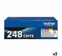 Tóner Brother TN248 Amarillo Azul Negro Magenta (2 Unidades)