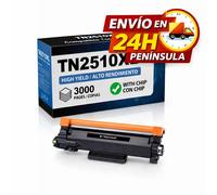Toner compatible TN2510XL TN 2510XL TN-2510 XL Compatible con Brother HL-L2400DWE HL-L2400DW HL-L2445DW DCP-L2627DWE MFC-L2800DW DCP-L2660DW DCP-L2665DW MFC-L2827DWXL MFC-L2860DWE -- 3000 Páginas --