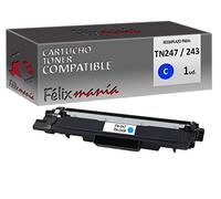 Toner Cyan Compatible para Brother TN247 / 243 C 2.300 pag TO822