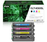 tóner de Alto Rendimiento compatibles para reemplazar los Cartuchos Samsung CLT-K505L CLT-C505L CLT-M505L CLT-Y505L, compatibles con Las impresoras C2620DW C2670FW CC2680FX,4Color-1Pack