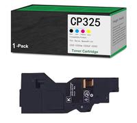 Tóner de Alto Rendimiento CP325, Compatible con los Cartuchos CT203486, CT203487, CT203488 y CT203489, para impresoras multifunción Xerox ApeosPrint C325, C325dw, C325df y C325Z,Black-1PACK