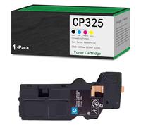 Tóner de Alto Rendimiento CP325, Compatible con los Cartuchos CT203486, CT203487, CT203488 y CT203489, para impresoras multifunción Xerox ApeosPrint C325, C325dw, C325df y C325Z,Cyan-1PACK