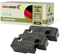 TONER EXPERTE Pack de 2 Compatibles C13S050614 Negro Cartuchos de Tóner Láser para Epson AcuLaser C1750N, C1750W, CX17NF, CX17WF, C1700, C1750, CX17