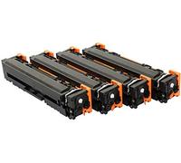 TONER EXPERTE® 4 Cartuchos de tóner de Repuesto para 205A CF530A CF531A CF532A CF533A Compatible con Color Laserjet Pro MFP M180n M180nw M181fw Color Laserjet Pro M154a M154nw