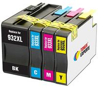 TONER EXPERTE® 4 XL Cartuchos de Tinta compatibles con HP 932 932XL 933 933XL para Impresoras HP Officejet 6100 6600 6700 7110 7510 7600 7610 7612 7620 | Alta Capacidad