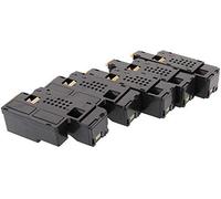 TONER EXPERTE® 5 Cartuchos de Tóner compatibles para DELL 1250c 1350cn 1350cnw 1355cn 1355cnw C1760nw C1765nf C1765nfw C17XX 593-11016 593-11021 593-11018 593-11019 (2000 & 1400 páginas)