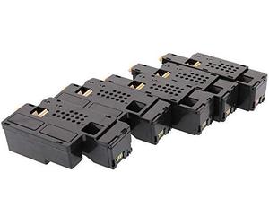 TONER EXPERTE® 5 Cartuchos de tóner compatibles para DELL 1250c 1350cn 1350cnw 1355cn 1355cnw C1760nw C1765nf C1765nfw C17XX 593-11016 593-11021 593-11018 593-11 1019 (2000 y 1400 páginas)