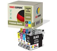 TONER EXPERTE Pack de 4 XL Compatibles LC223 Cartuchos de Tinta para Brother DCP-J4120DW MFC-J4420DW MFC-J4620DW MFC-J4625DW MFC-J480DW MFC-J5620DW MFC-J5625DW MFC-J5720DW MFC-J680DW MFC-J880DW