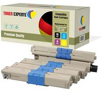 TONER EXPERTE Pack de 4 Compatibles 44469803 44469806 44469805 44469804 Cartuchos de Tóner Láser para Oki C310dn C330dn C331dn C510dn C511dn C530dn C531dn MC361dn MC362dn MC561dn MC562dn MC562w