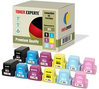 Pack de 12 XL TONER EXPERTE® Compatibles con HP 363 Cartuchos de Tinta for HP Photosmart C5180, C6150, C6180, C6280, C7180, C7280, C8180, 3110, 3210, 3310, 8250, D6160, D7160, D7260, D7460, 3210xi