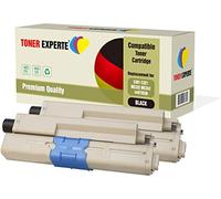 TONER EXPERTE Pack de 2 Compatibles 44973536 Negro Cartuchos de Tóner Láser para Oki C301 C301dn C321 C321dn MC332dn MC342dn MC342dnw MC342dw MC342w
