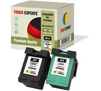 TONER EXPERTE Pack de 2 XL Cartuchos de Tinta compatibles con HP 337 343 C9364EE C8766EE para HP Photosmart 2500 2570 2573 2575 C4100 C4110 C4140 C4150 C4180 D5160 Deskjet D4160 5940 (Negro, Color)