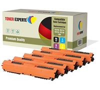 TONER EXPERTE Pack de 5 Compatibles 126A CE310A CE311A CE312A CE313A Cartuchos de Tóner Láser para HP Laserjet CP1025 CP1025nw CP1020 M175a M175nw Pro 100 M175 MFP M175a M175nw M275 TopShot M275