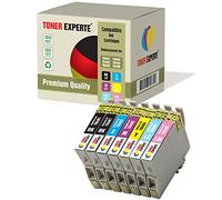 TONER EXPERTE Pack de 7 XL Compatibles T0487 Cartuchos de Tinta para Stylus Photo R200 R220 R300 R320 R330 R340 R350 RX300 RX500 RX600 RX620 RX640 R265 R285 T0481 T0482 T0483 T0484 T0485 T0486