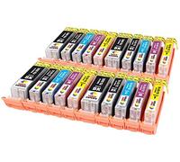 TONER EXPERTE PGI-550XL CLI-551XL 20 XL Cartuchos de Tinta compatibles para Canon PIXMA iP7250 iP8750 iX6850 MX925 MX725 MG5650 MG6350 MG6450 MG6650 MG5550 MG5450 MG7150 MG7550 | Alta Capacidad