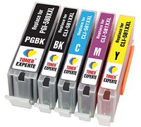 TONER EXPERTE PGI-580XXL CLI-581XXL 5 XL Cartuchos de Tinta compatibles con Canon PIXMA TS8150 TS6150 TR8550 TS8250 TR7550 TS6250 TS6351 TS9150 TS9550 TS705 TS6151 TS6351 TS8151 | Alta Capacidad