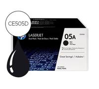 Toner Hp 05A Laserjet P2033 / 2035 / 2036 / 2037 / 2054 / 2055 / 2056 / 2057 Negro Pack De 2 Unidades 2.300 Pag