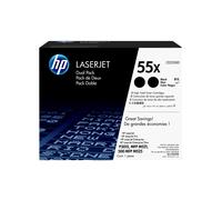 HP 55X Pack 2 toner negro