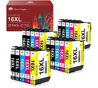 Toner Kingdom Cartucho de Tinta Compatible para Epson 16XL 16 XL para Workforce WF2510 WF2630 WF2760 WF2530 WF2520 WF2540 WF2750 WF2660 WF2650 WF2010 (8 Negro, 4 Cian, 4 Magenta, 4 Amarillo)