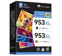 Toner Kingdom Cartuchos 953XL 953 XL Compatible para HP 953XL Pack Compatible con HP Officejet Pro 7740 7720 8710 8715 8210 8718 8720 8725 8730 7730 8740 8218 8728 8719 (Negro Magenta Amarillo Cian)